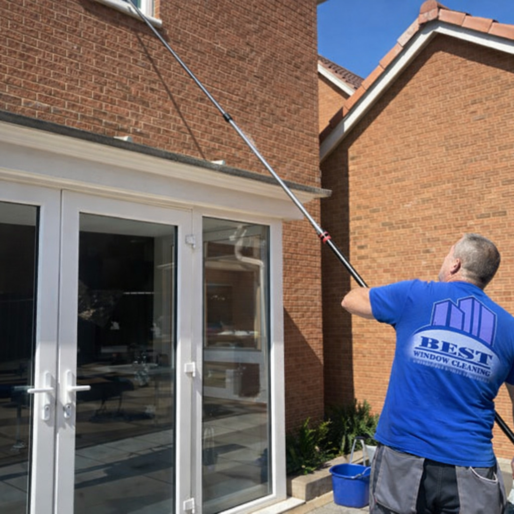 Best Window Cleaning team cleaning windows
